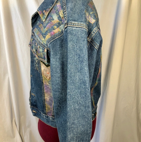 VTG Georges Marciano Custom Denim Jacket - Picture 3 of 11